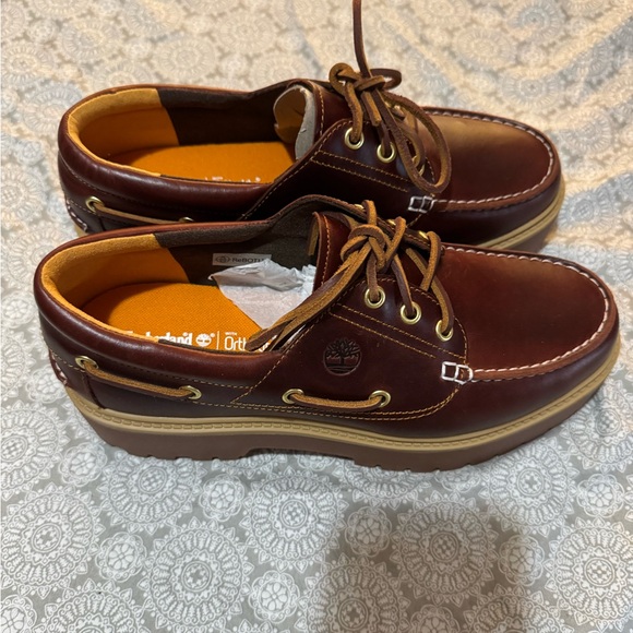 Timberland Women's Brown and Tan Platform Shoes - Picture 1 of 9